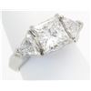 Image 6 : GIA Cert 3.27 ctw Designer Diamond Ring - Platinum