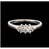 Image 2 : 14KT White Gold 0.30 ctw Diamond Ring