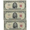 Image 1 : 1963 $5 Red Seal Bill Lot of 3