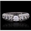 Image 2 : 14KT White Gold 1.14 ctw Diamond Ring