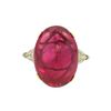 Image 2 : 22.76 ctw Rubellite and Diamond Ring - 18KT Yellow and White Gold