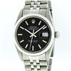 Image 1 : Rolex Stainless Steel Black Index DateJust DateJust Men's Watch