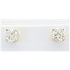 Image 4 : 2.06 ctw Diamond Stud Earrings - 14KT Yellow Gold