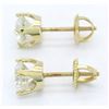 Image 7 : 2.06 ctw Diamond Stud Earrings - 14KT Yellow Gold