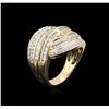 Image 3 : 14KT Yellow Gold 1.59 ctw Diamond Ring