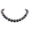 Image 1 : 0.15 ctw Tahitian Cultured Pearl and Diamond Necklace