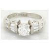 Image 9 : 1.14 ctw Certified Diamond Ring - Platinum