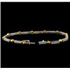 Image 3 : 0.56 ctw Diamond Bracelet - 18KT White and Yellow Gold