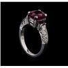 Image 4 : 3.60 ctw Ruby and Diamond Ring - Platinum