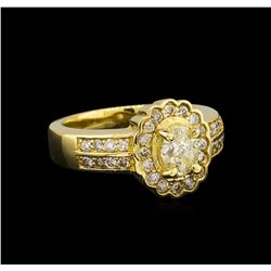 14KT Yellow Gold 1.23 ctw Diamond Ring