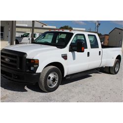 2009 FORD F350 PICKUP TRUCK VIN/SN:1FTWW32R19EA42019 - dually, crew cab, V8 diesel, A/T, AC, odomete