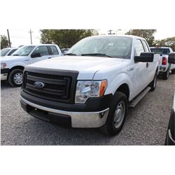 2014 FORD F150 PICKUP TRUCK VIN/SN:1FTEX1CM9EFA85303 - ext. cab, V6 gas, A/T, AC, odometer reading 5