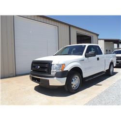 2013 FORD F150 PICKUP TRUCK VIN/SN:1FTEX1CM0DFC14110 - ext. cab, V6 gas, A/T, AC, odometer reading 5