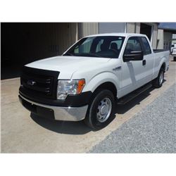 2013 FORD F150 PICKUP TRUCK VIN/SN:1FTEX1CM3DFA80838 - ext. cab, V6 gas, A/T, AC, odometer reading 5