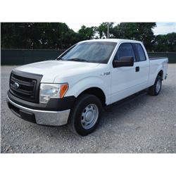 2013 FORD F150 PICKUP TRUCK VIN/SN:1FTEX1CM9DFC14106 - ext. cab, V6 gas, A/T, AC, odometer reading 6