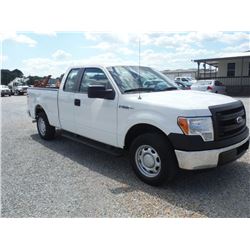 2013 FORD F150 PICKUP TRUCK VIN/SN:1FTEX1CM0DFB61408 - ext. cab, V6 gas, A/T, AC, odometer reading 6