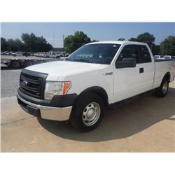 2013 FORD F150 PICKUP TRUCK VIN/SN:1FTEX1CM1DFC14102 - ext. cab, V6 gas, A/T, AC, odometer reading 6