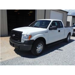 2012 FORD F150 PICKUP TRUCK VIN/SN:1FTEX1EM7CFC22605 - 4x4, ext. cab, V6 gas, A/T, AC, odometer read