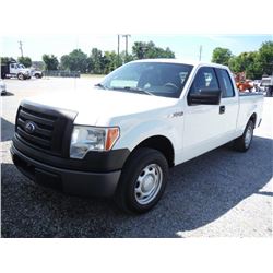 2011 FORD F150 PICKUP TRUCK VIN/SN:1FTEX1CMXBFB46900 - ext. cab, V6 gas, A/T, AC, odometer reading 5