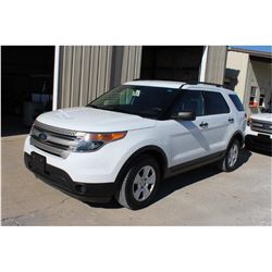 2013 FORD EXPLORER SUV VIN/SN:1FM5K8B87DGC96449 - 4x4, V6 gas, A/T, AC, odometer reading 92,758 mile