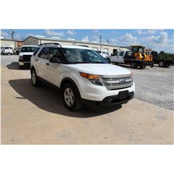 2013 FORD EXPLORER SUV VIN/SN:1FM5K8B80DGC40885 - 4x4, V6 gas, A/T, AC, odometer reading 94,543 mile