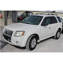 2010 MERCURY MARINER SUV VIN/SN:4M2CN9BG9AKJ28704 - 4x4, V6 gas, A/T, AC, odometer reading 71,641 mi