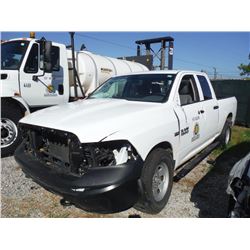 2015 DODGE 1500 PICKUP TRUCK VIN/SN:1C6RR7FT2FS765352 - 4x4, ext. cab, V8 gas, A/T, AC, odometer rea
