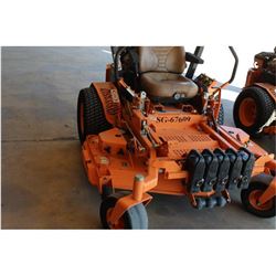 2004 SCAG STT61A-27KA MOWER, VIN/SN:9391185 - zero turn, Kawasaki gas engine, 61" deck, roll bar, me
