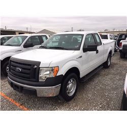 2012 FORD F150 PICKUP TRUCK VIN/SN:1FTEX1CM5CFB96492 - ext. cab, V6 gas, A/T, AC, bed cover, odomete