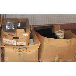 3 BOXES OF PLASTIC ORGANIZERS