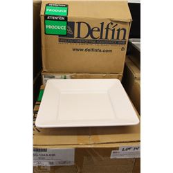 3 BOXES OF WHITE MELAMINE DISPLAY TRAYS (SQUARE)