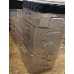 LOT OF 6 AND 12 QUART MEASURES