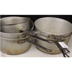 LOT OF 5 COOKING POTS