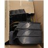 Image 1 : BOX OF WICKER BASKETS AND PLASTIC ORGANIZERS