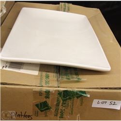 BOX OF RECTANGULAR SERVING PLATTERS