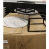 Image 1 : BOX OF DELI DISPLAY RISERS & MARBLE PLATES
