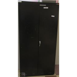 BLAACK TWO DOOR CABINET 36X72"