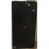 Image 1 : BLAACK TWO DOOR CABINET 36X72"