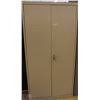 Image 1 : OFF WHITE 2 DOOR CABINET W/KEY 36X72"