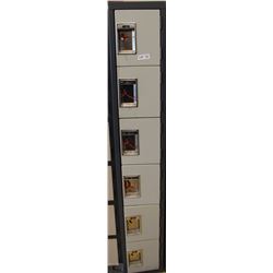 BANK OF 6 LOCKERS 12X72