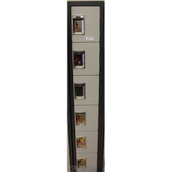 BANK OF 6 LOCKERS 12X72