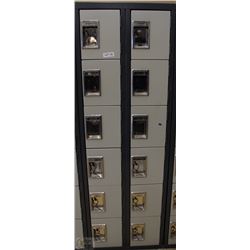 BANK OF 12 LOCKERS 24X72 ON CHOICE