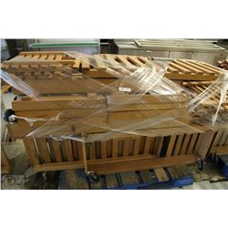 PALLET OF HIGH BOY BREAD RACKS