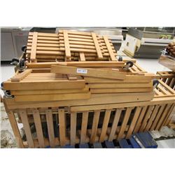 PALLET OF HIGH BOY BREAD RACKS