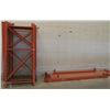 Image 1 : LOT OF ORANGE PALLET RACKING INCL. 9 UPRIGHTS