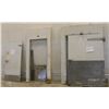 Image 1 : LOT OF 3 WALKING COOLER DOORS (2 WITH FRAMES)