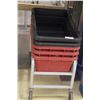 Image 1 : 5 TUBS ON A ROLLING CART