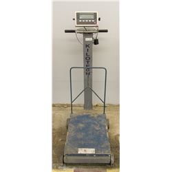KILO TECH MODEL IQ390-DC DIGITAL FLOOR SCALE