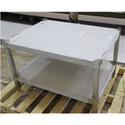 2 TIER ST/STEEL TABLE 26"X35"