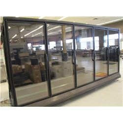 HUSSMANN RL-5 5 DOOR REACH IN FREEZER CASE RIGHT